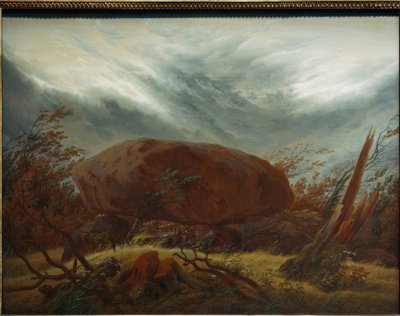 Megalitický hrob na podzim od Caspar David Friedrich