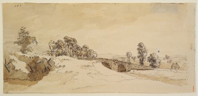 Krajina s mostem od Caspar David Friedrich