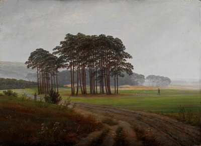""Moments de la Journee: le midi"" (Denní doba: poledne) Peinture de Caspar David Friedrich (1774-1840) 1821-1822 - Olej na plátně Rozměr 22x30 cm Niedersaechsisches Landesmuseum, Hannover od Caspar David Friedrich