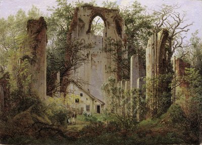 Zřícenina kláštera Eldena u Greifswaldu, cca 1825. od Caspar David Friedrich