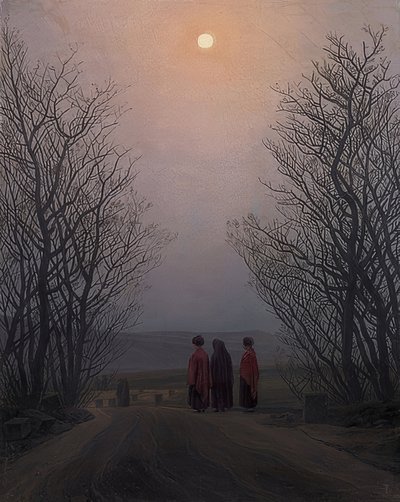 velikonoční ráno. Kolem 1828-35 od Caspar David Friedrich