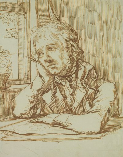 Autoportrét s opřenou paží od Caspar David Friedrich