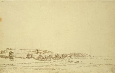 Jižní pobřeží Rujány (pero a tužka na papíře) od Caspar David Friedrich