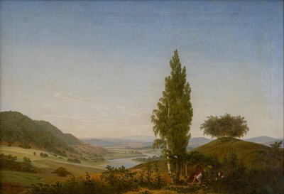 Léto (Krajina s párem) od Caspar David Friedrich