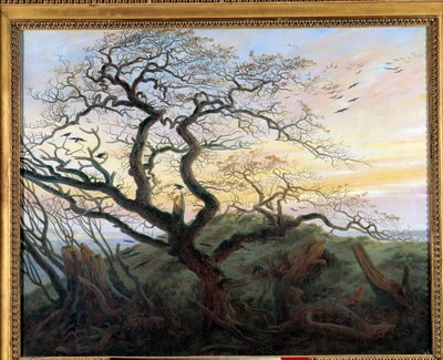 Strom s vránami. Obraz Friedricha Caspara Davida (1774-1840) od Caspar David Friedrich