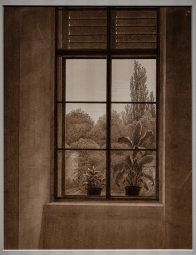 Okno s výhledem do parku od Caspar David Friedrich