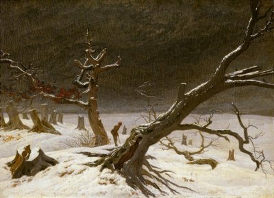 Zimní krajina od Caspar David Friedrich