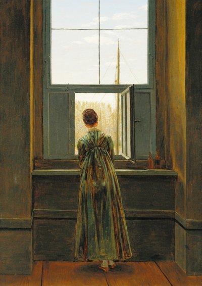 Žena u okna, 1822 od Caspar David Friedrich