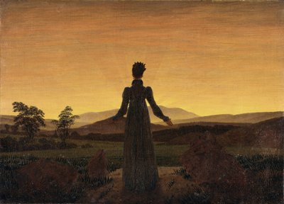 Žena před vycházejícím sluncem, asi 1818 od Caspar David Friedrich
