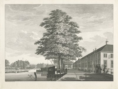 Pohled na Dům starých žen a mužů Diaconie v Amsterdamu od Caspar Jacobsz. Philips