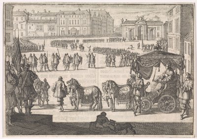 Inaugurace Christiny, královny Švédska ve Stockholmu, 1650 od Caspar Luyken (attributed to)