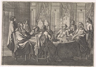 Jednání během Münsterského míru, 1648 od Caspar Luyken (attributed to)