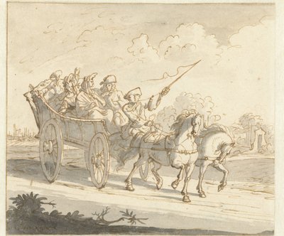 farmářský vůz od Caspar Luyken