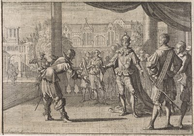 Císař Ferdinand III. blahopřeje k narození jeho syna Leopolda, 1640 od Caspar Luyken