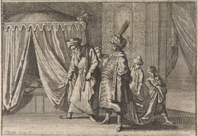 Lůžko pašovy ženy, 1639 od Caspar Luyken