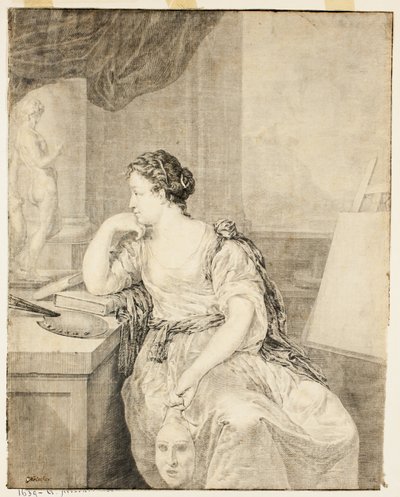 Portrét paní de Poullain od Caspar Netscher