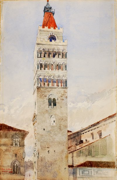 Katedrální věž, Pistoia, Itálie od Cass Gilbert
