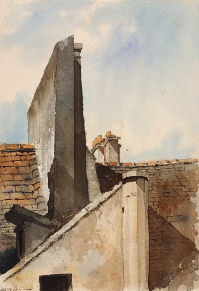 Latinská čtvrť, Paříž, 1880. od Cass Gilbert