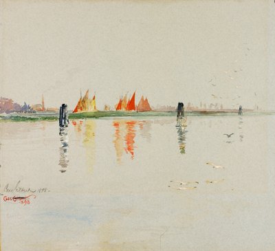 Laguna, Benátky, 1898. od Cass Gilbert