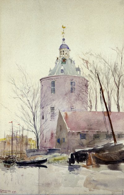 Věž v Enkhuisenu, Holandsko, 1897. od Cass Gilbert