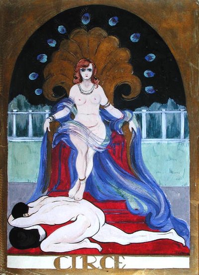 Circe, cca 1900-20 (akvarel na papíře) od Castana Castana