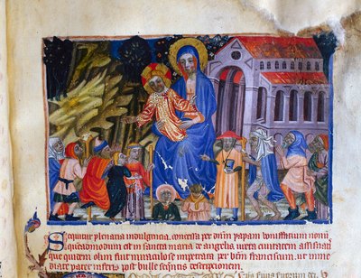 Miniatura z Vermeil Book of Montserrat od Catalan School