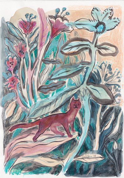 Rozverná džunglová kočka od Catalina Somolinos