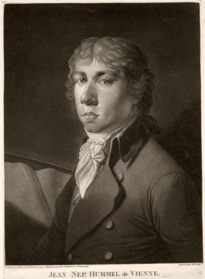 Johann Nepomuk Hummel (1778-1837) ryl Wrenck od Catharina Escherich