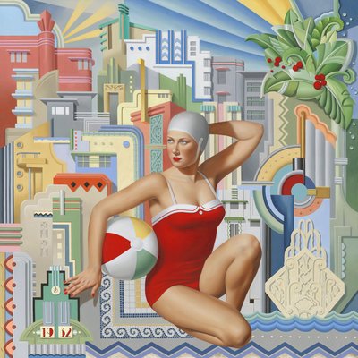 Halcyon 1932, 2024 (olej na plátně) od Catherine Abel