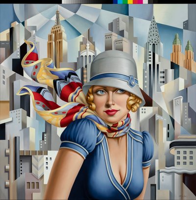 Léto ve městě, 2015 (olej na plátně) od Catherine Abel