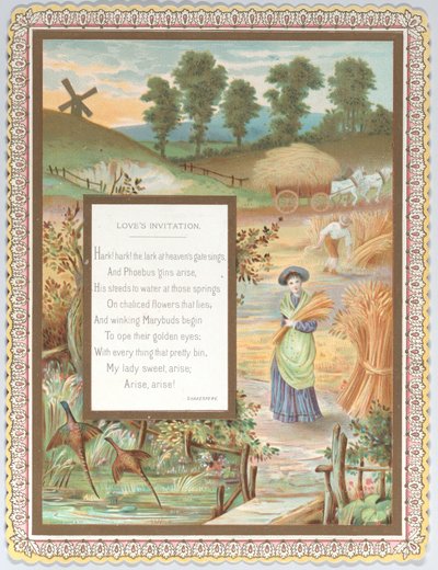 Valentine, ca. 1875. od Catherine Greenaway