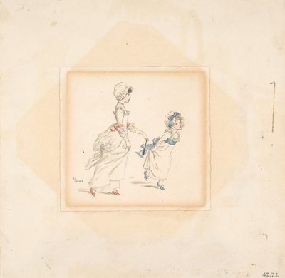 Žena a dítě, 1883. od Catherine Greenaway