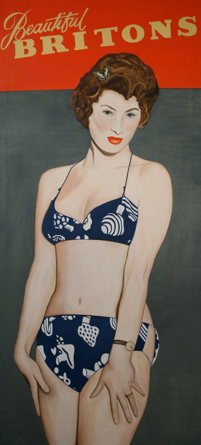 Krásní Britové, 2007 (olej na plátně) od Cathy Lomax