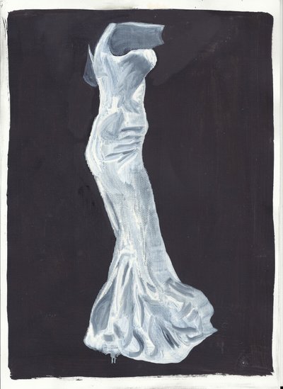 Elsie, 2012 (olej a akryl na papíře) od Cathy Lomax