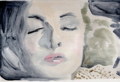 Filmový deník #49 (28.05.13 Nechtěl ji budit), 2016 (olej na papíře) od Cathy Lomax