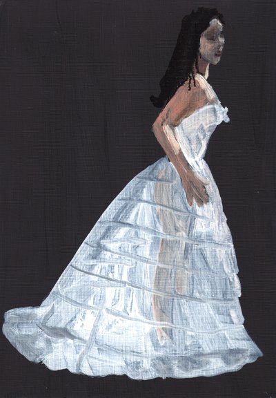 Susannah, 2011 (olej na papíře) od Cathy Lomax