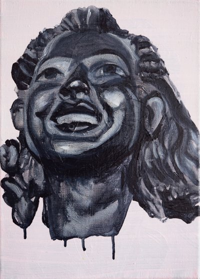 Veselé panny: Olivia, 2017 (olej na plátně) od Cathy Lomax