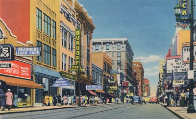 Fourth Ave., Looking North, 1942 od Caufield and Shook