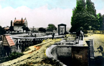 Teddington Lock, Richmond, Londýn, 1926. od Cavenders Ltd
