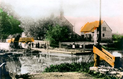 Trajekt v Bablock Hythe, Oxfordshire, 1926. od Cavenders Ltd