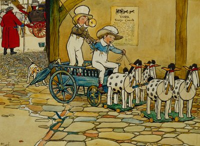 Chips Off The Old Block; York Stage Coach, od Cecil Charles Windsor Aldin