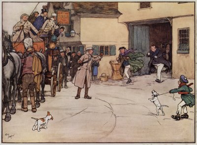 Ilustrace pro The Pickwick Papers od Cecila Aldina od Cecil Charles Windsor Aldin
