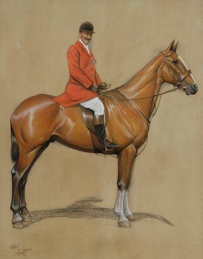 Autoportrét (pastel na papíře) od Cecil Charles Windsor Aldin