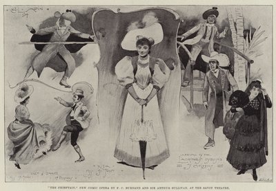 Náčelník, Nová komická opera FC Burnarda a Sira Arthura Sullivana v Savoy Theatre od Cecil Charles Windsor Aldin