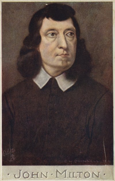 John Milton (1608-1674), anglický básník od Cecil Watson Quinnell