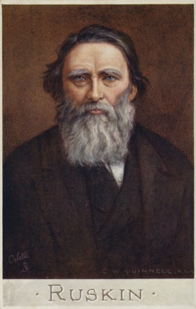 John Ruskin (1819-1900), anglický spisovatel, umělecký kritik, umělec a sociální myslitel od Cecil Watson Quinnell