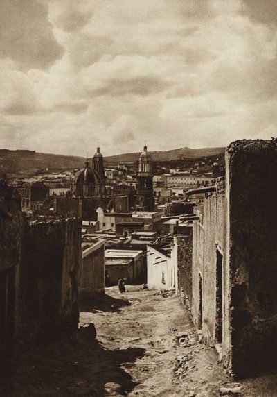 Mexiko: Zacatecas (černobílá fotografie) od Cecile Seler Sachs