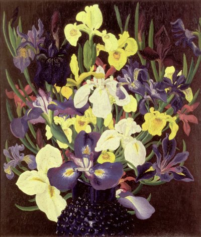 Skupina Irises, kolem roku 1940 od Cedric Morris