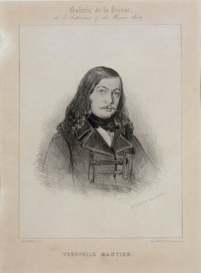 Portrét básníka Théophila Gautiera 1811-1872. od Celestin Francois Nanteuil