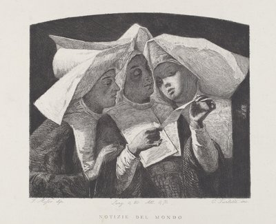 Novinky ze světa [News of the World] od Celestino Turletti, after Francesco Mosso
